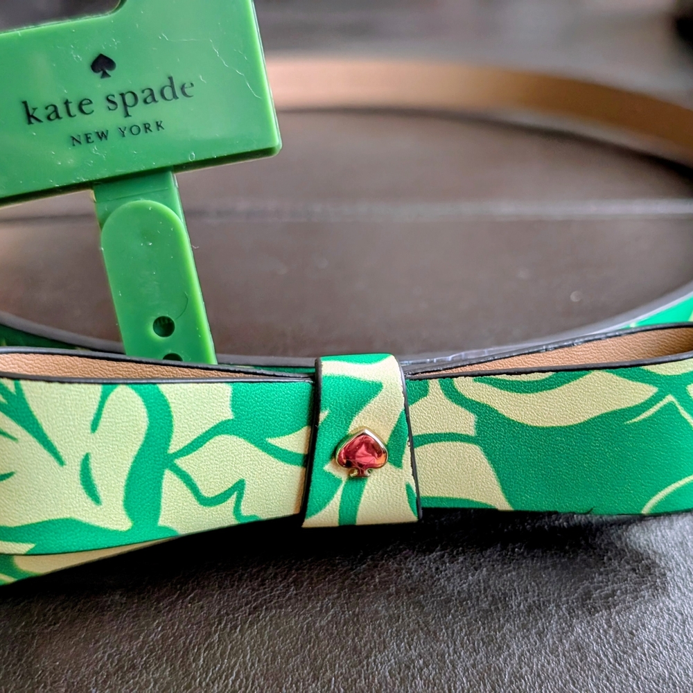 Kate Spade Green and Tan Women's Belt